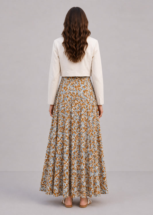 Azure Bloom Dress