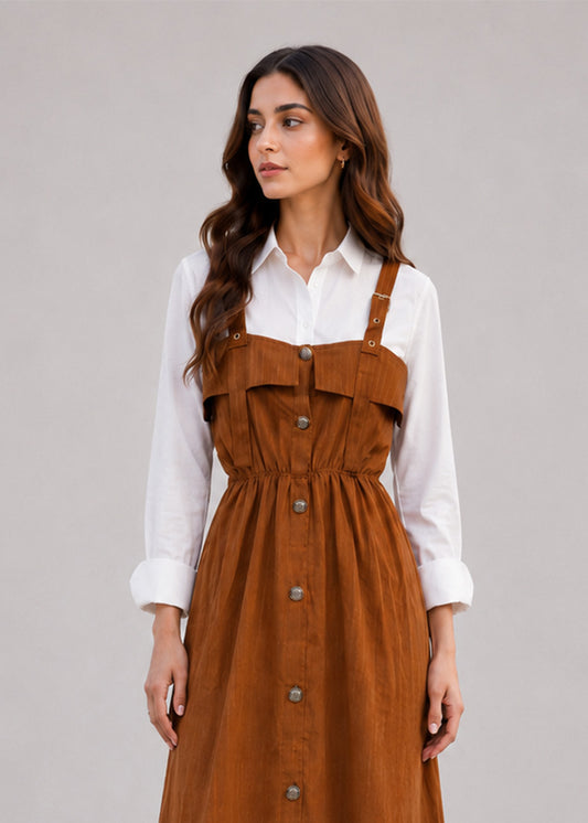Caramel Layered Dress