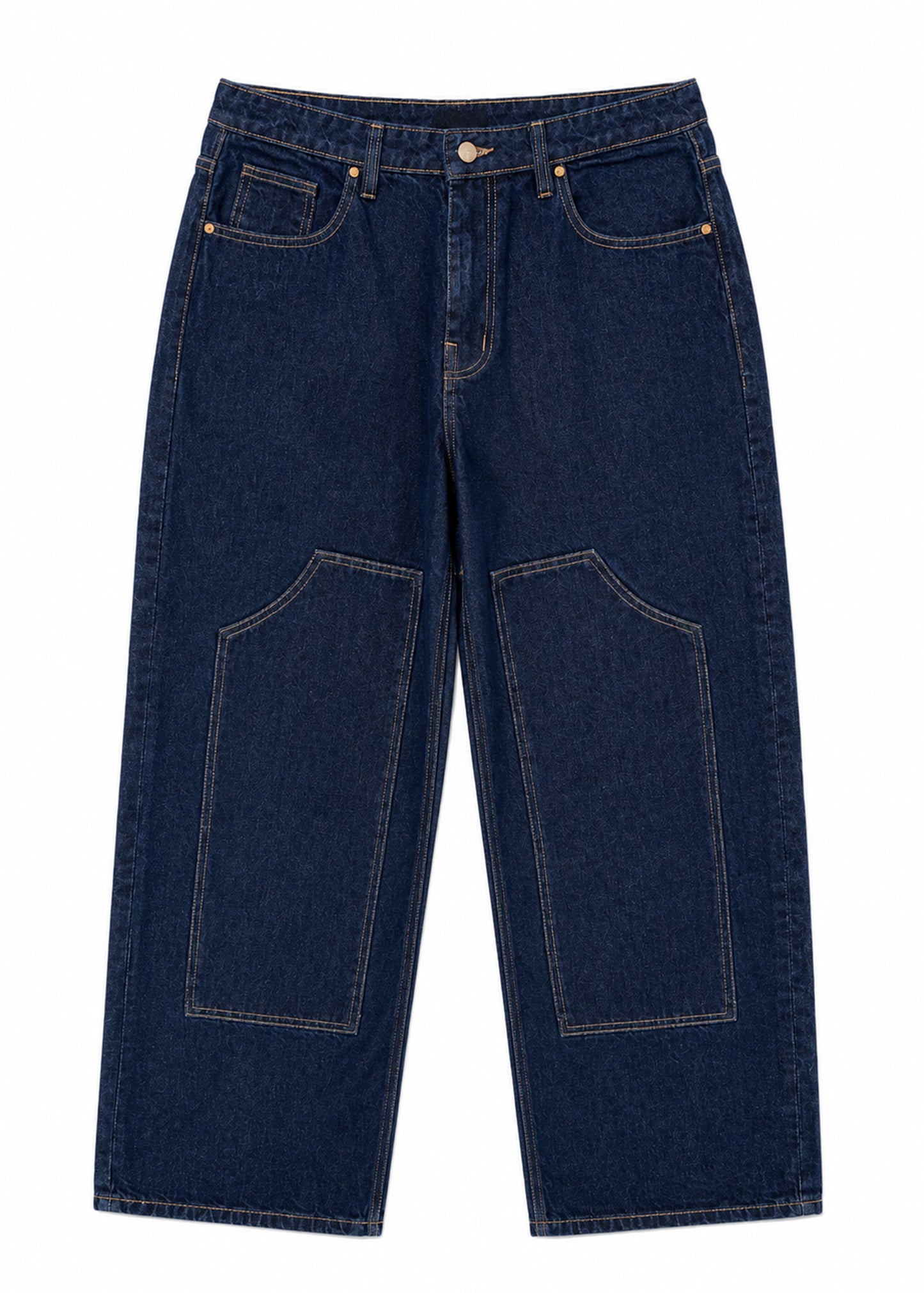 Blue Patchwork Jeans