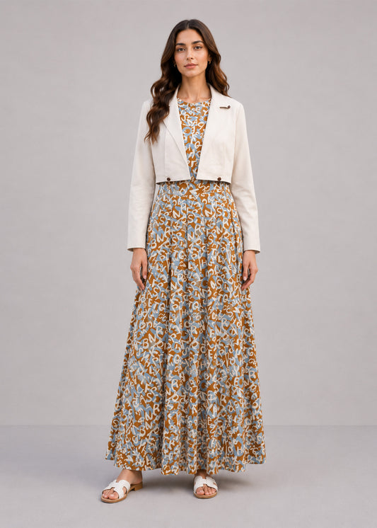 Azure Bloom Dress