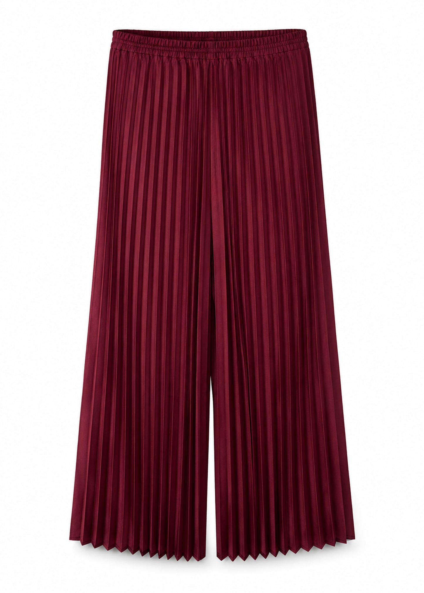 Crimson Pleat Trousers