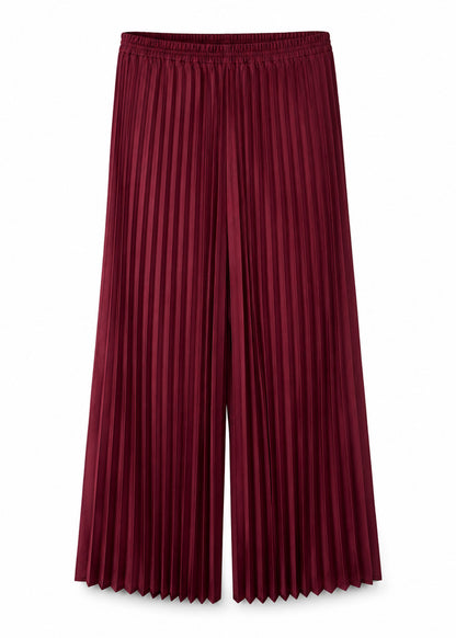 Crimson Pleat Trousers