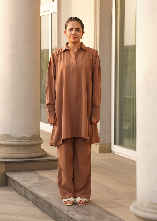Terracotta Flow Tunic Set