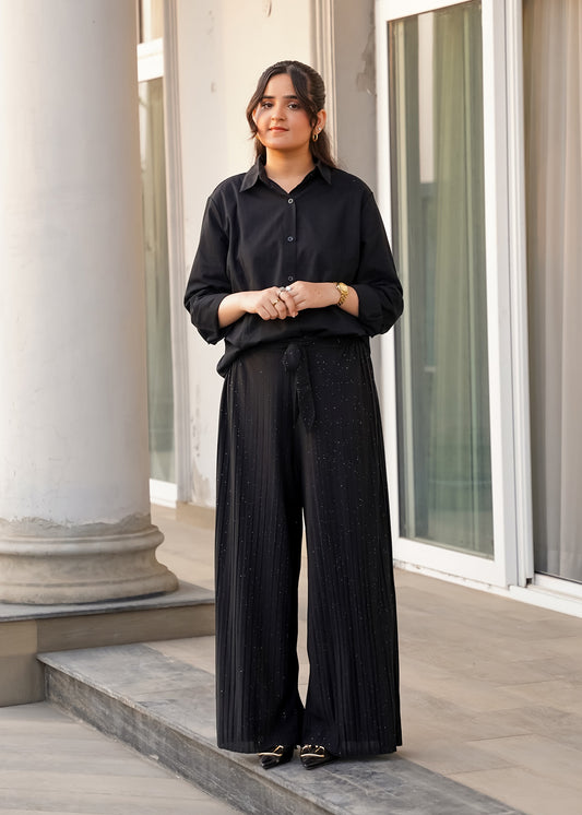 Noir Cascade Trousers