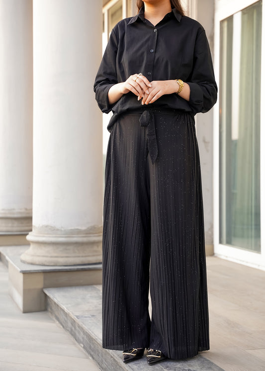 Noir Cascade Trousers