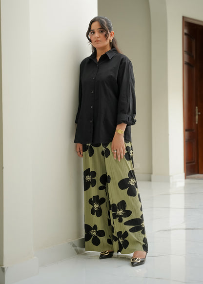 Olive Bloom Trousers