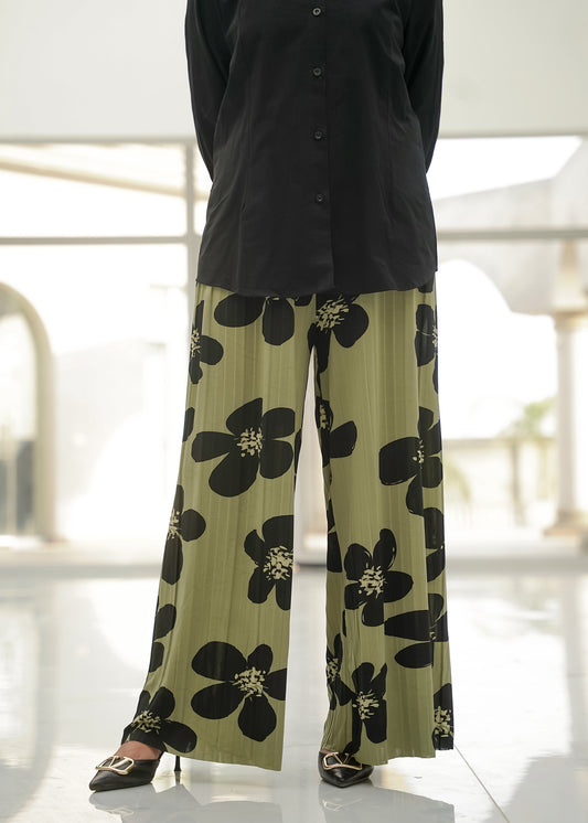 Olive Bloom Trousers