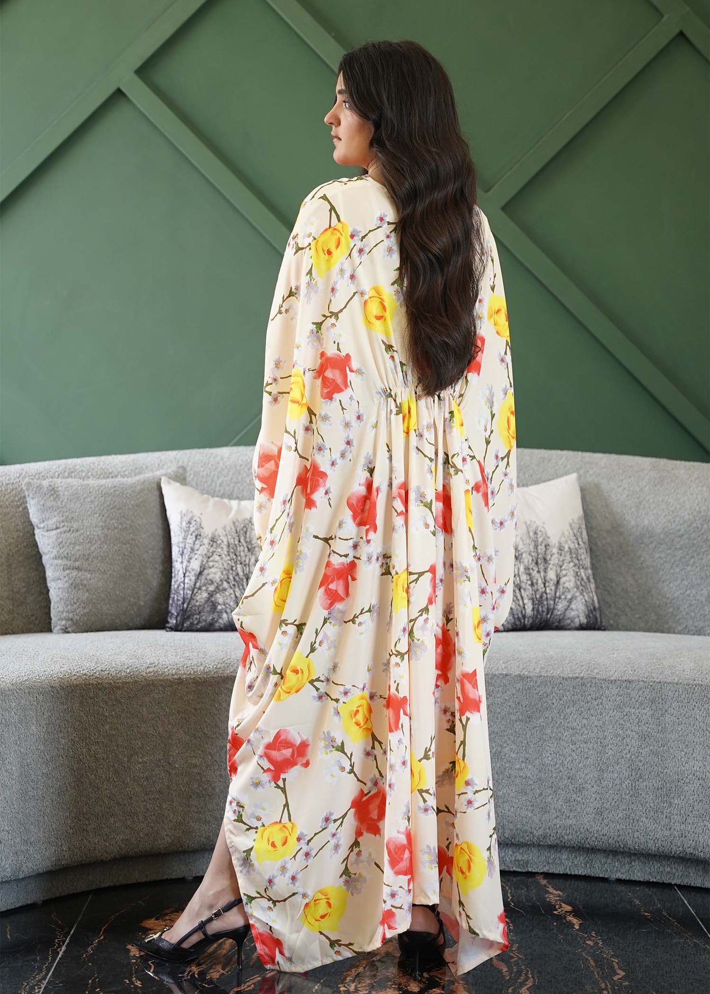 Floral Print Kaftan