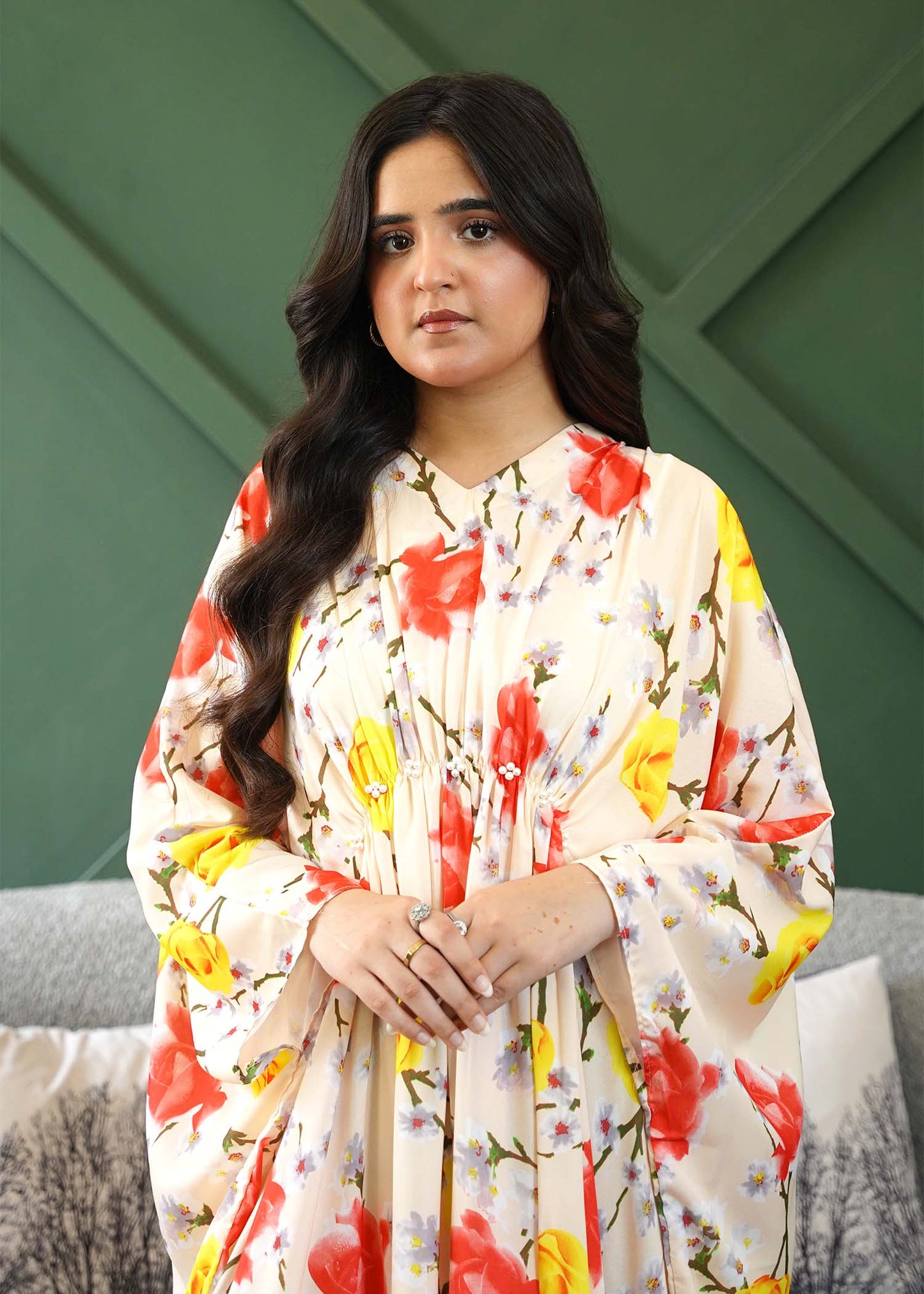 Floral Print Kaftan
