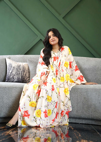 Floral Print Kaftan