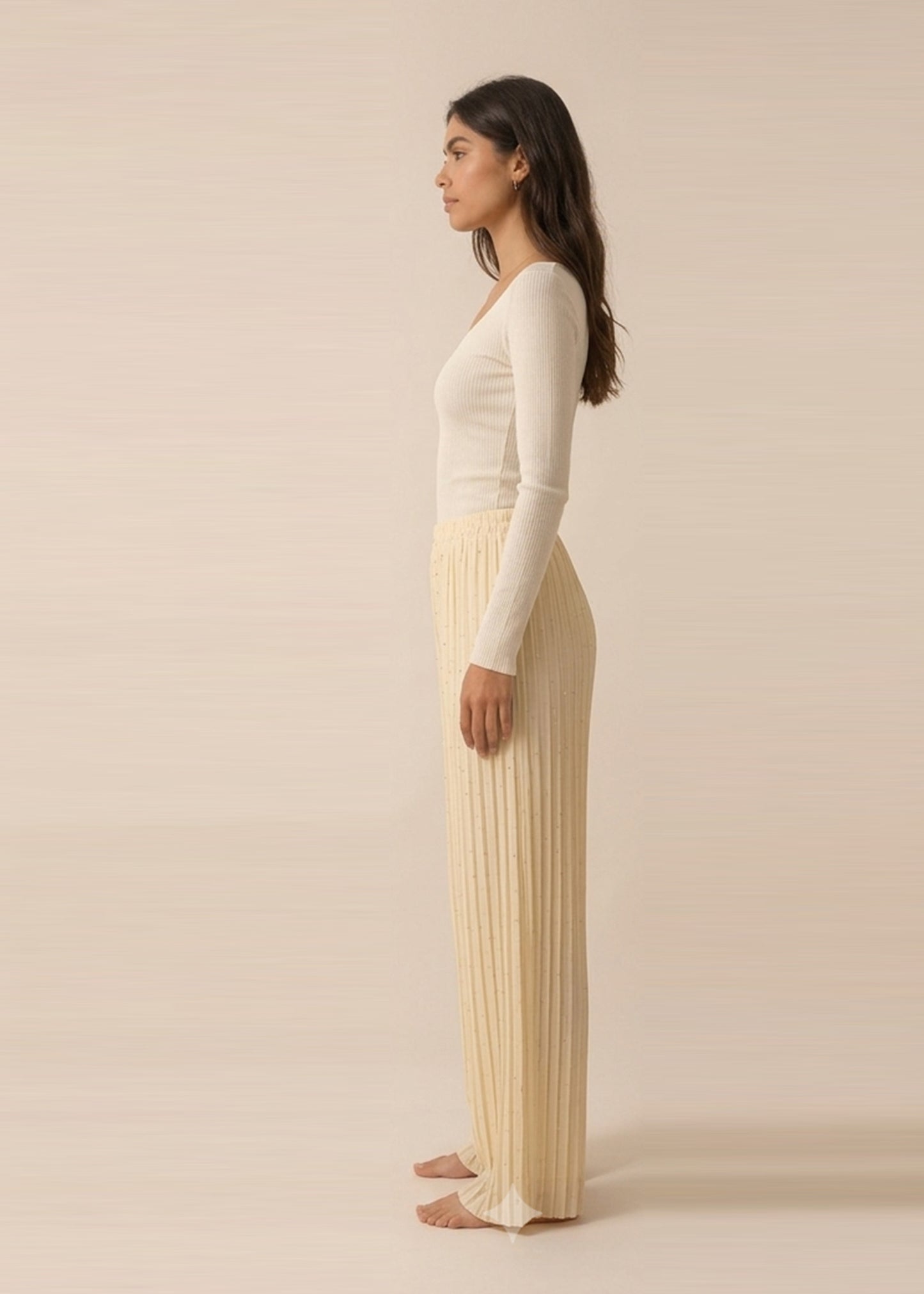 Blush Shimmer Trousers
